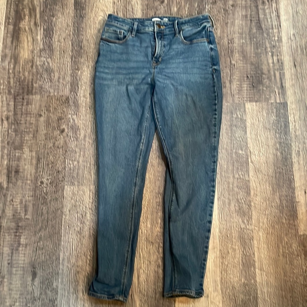 Old navy blue jeans